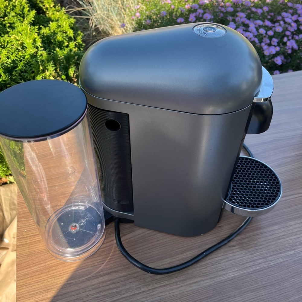 Nespresso Coffee Machine in Black and Silver
